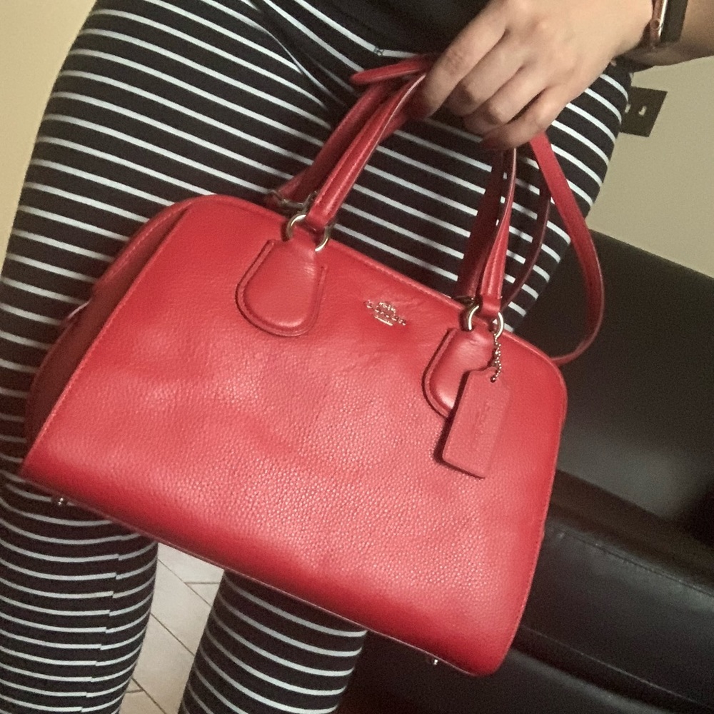 **SOLD** Red Coach Nolita handbag crossbody purse